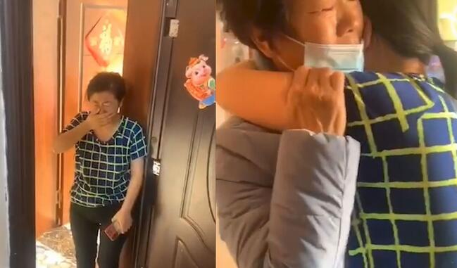 新疆昌吉一妈妈偷偷去看望远嫁6年的女儿 开门瞬间母女相拥哭成泪人