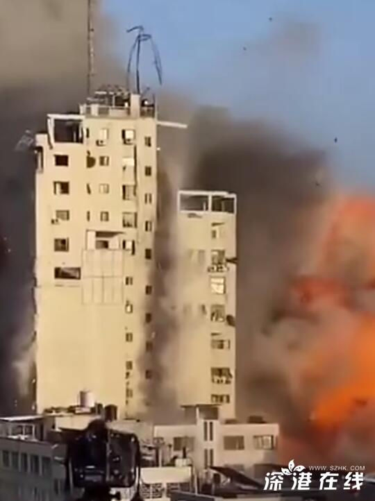 以色列空袭哈马斯总部大楼 加沙民众怒言：“为什么杀人！”
